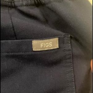 Figs Livingston high waisted Navy pants